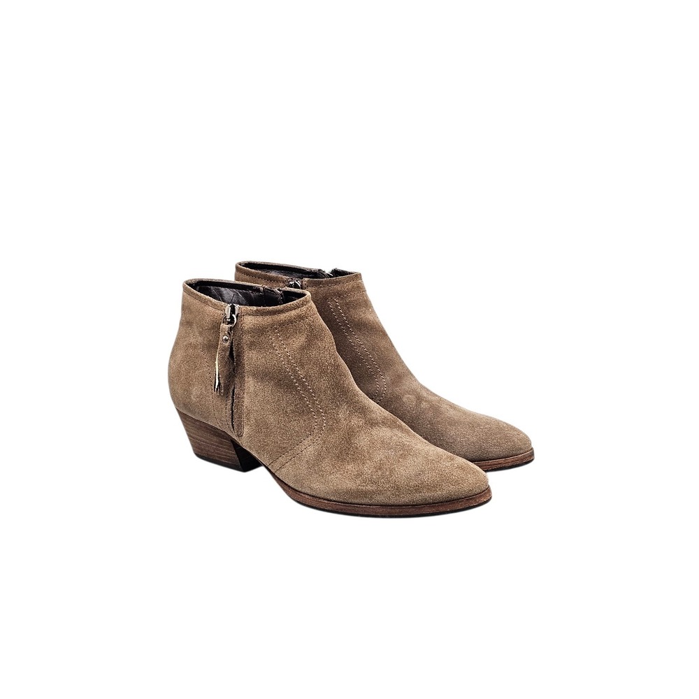 Aquatalia By Marvin K Women's Size 7 US Finn Tan Suede Leather Ankle Booties